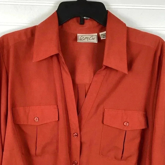 KATHY CHE BUTTON DOWN SHIRT SZ 18/20W - Picture 2 of 8